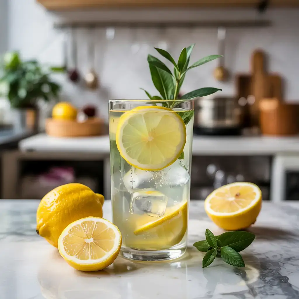 Iced version of the natural Mounjaro yellow drink.