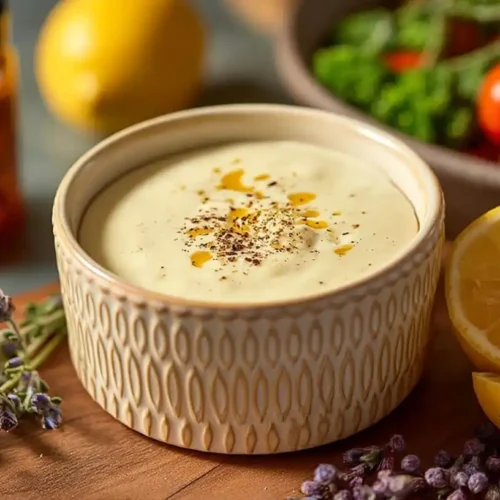 Hello Fresh cream sauce base in a small bowl