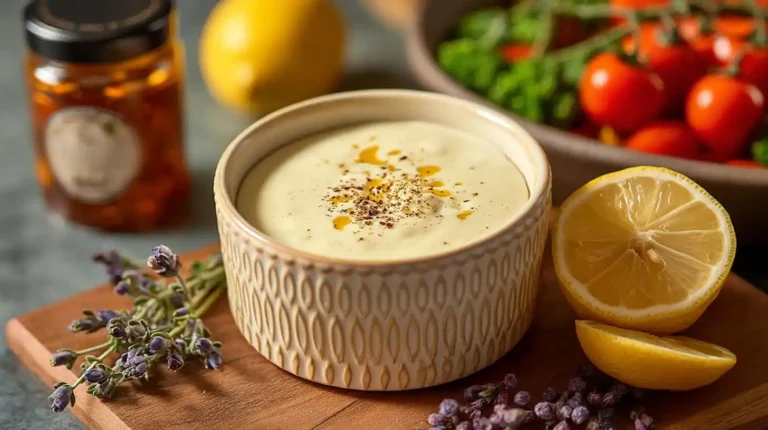 Hello Fresh cream sauce base in a small bowl