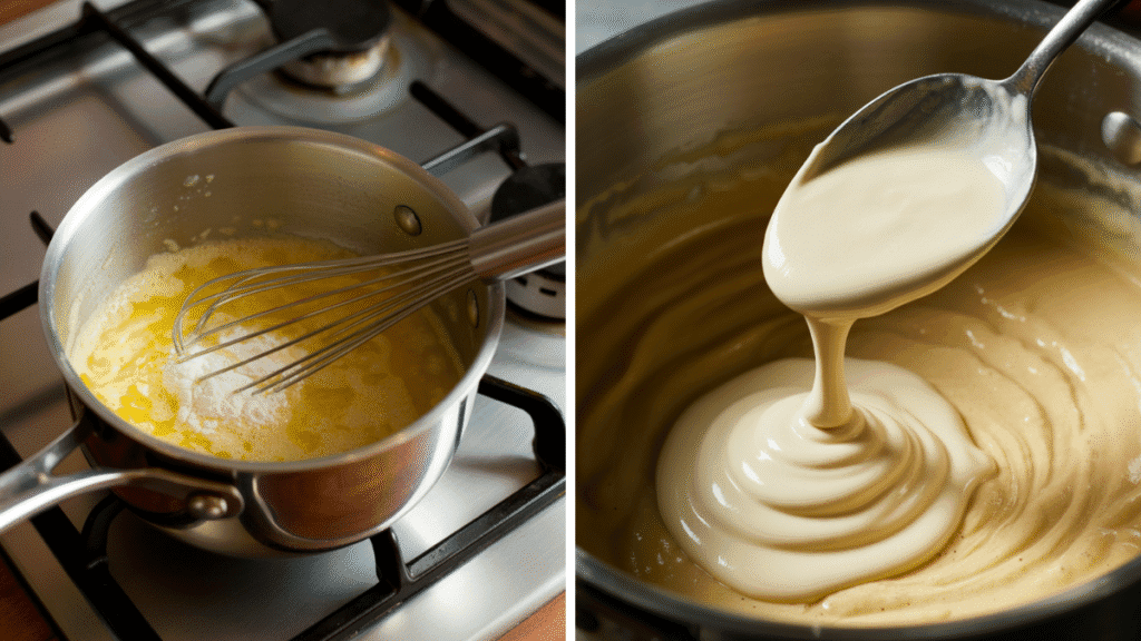 Roux Base for Cream Sauce and Creamy Hello Fresh sauce Finished