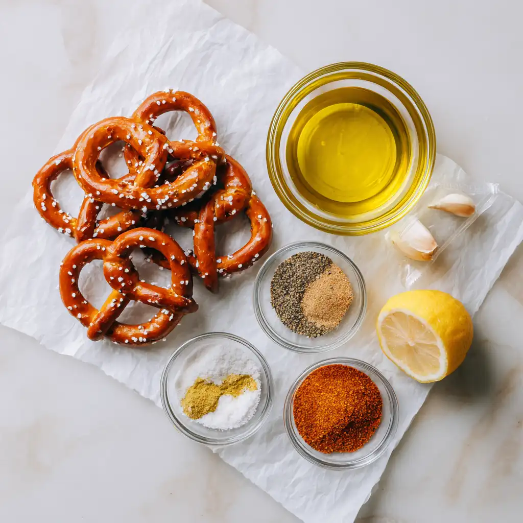 ingredients including ranch mix, cayenne, and garlic powder.