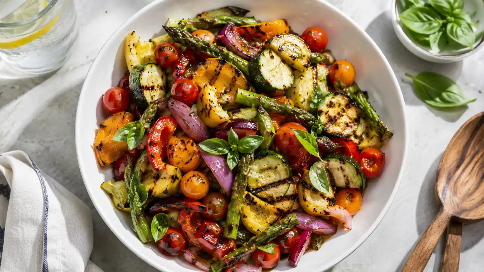Grilled vegetable salad